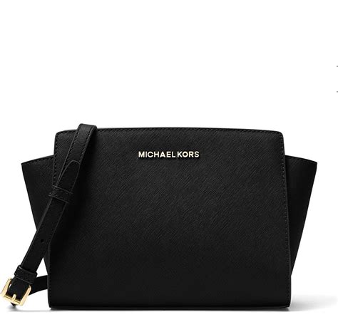 michael michael kors selma medium saffiano leather messenger $228.00